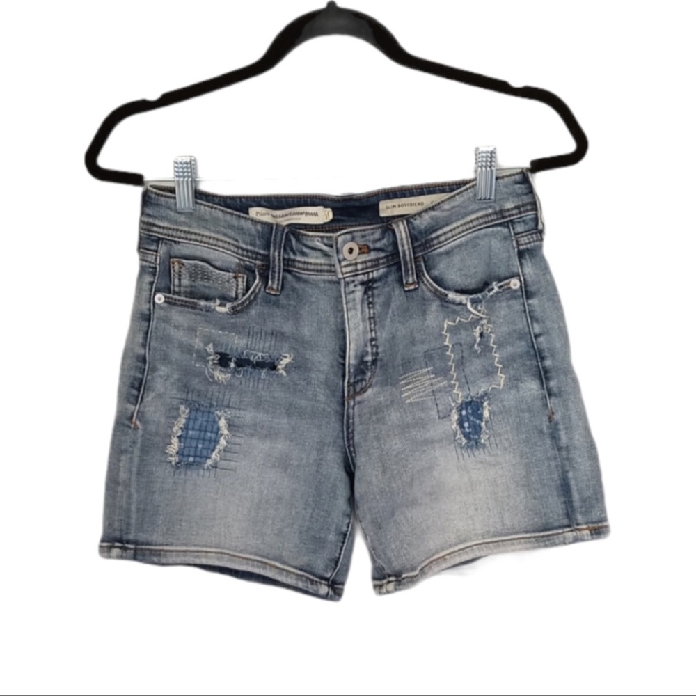 Anthropologie Pilceo letterpress slim boyfriend shorts - size 29